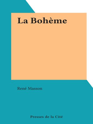 cover image of La Bohème